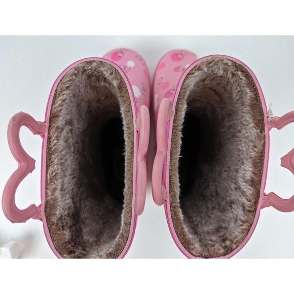 Western Chief Fur Lined Minnie Mouse Rain Boots - Picture 4 of 5